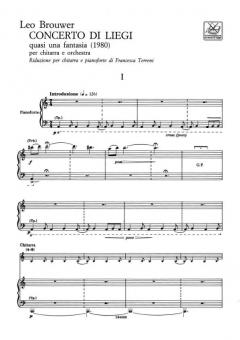 Concerto Di Liegi (Quasi Una Fantasia) For Guitar And Piano Reduction 