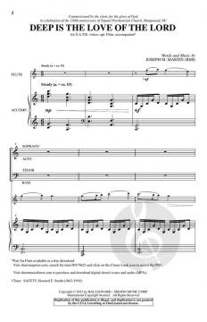 Deep Is the Love of the Lord von Joseph M. Martin (Download) 