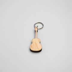 Schlüsselanhänger Gitarre Ahorn massiv 