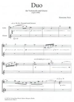 Duo von Henriette Nick 