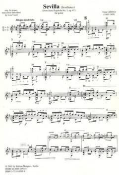 Sevilla op. 47 von Isaac Albéniz 