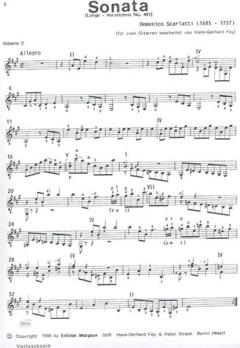 Sonata A-Dur (L. 491) von Domenico Scarlatti 