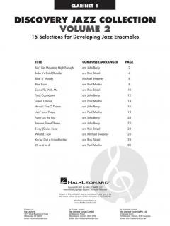 Discovery Jazz Collection 2 - Clarinet 1 