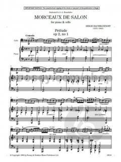Morceaux de salon op. 2 von Sergei Rachmaninow 