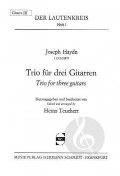 Trio für drei Gitarren von Joseph Haydn 