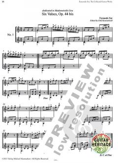 The Collected Works for Guitar 13 von Fernando Sor 