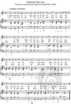 Orgelbegleitung zu 'Schönster Herr Jesu' von Christoph Dalitz (Download) 