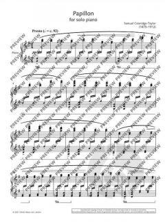 Papillon von Samuel Coleridge-Taylor (Download) 