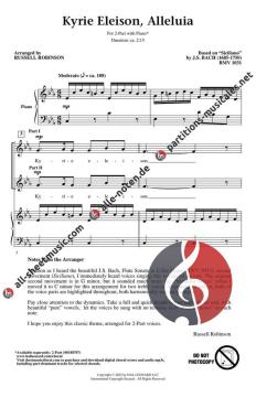 Kyrie Eleison, Alleluia von Johann Sebastian Bach 