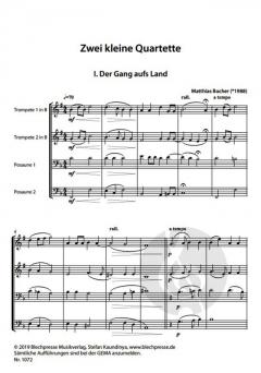 Zwei kleine Quartette 