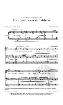 Love Came Down At Christmas von Alan Bullard (Download) 
