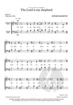 The Lord is my shepherd von Howard Skempton (Download) 