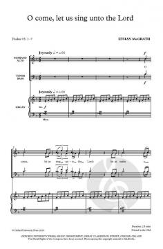 O come, let us sing unto the Lord von Ethan McGrath (Download) 