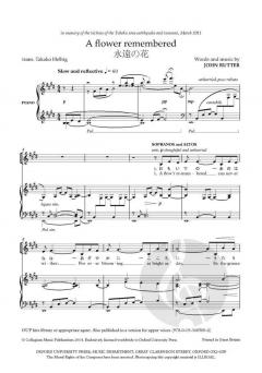 A Flower Remembered von John Rutter (Download) 