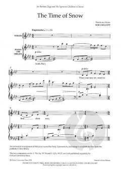 The Time Of Snow von Bob Chilcott (Download) 