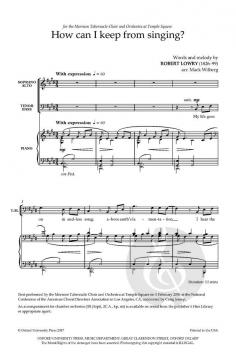 How can I keep from singing? von Mack Wilberg (Download) 