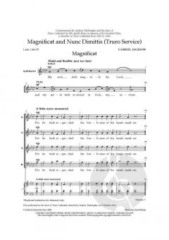 Magnificat And Nunc Dimittis (Truro Service) von Gabriel Jackson (Download) 