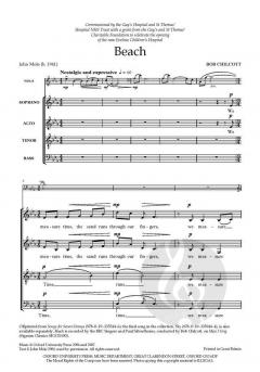 Beach von Bob Chilcott (Download) 