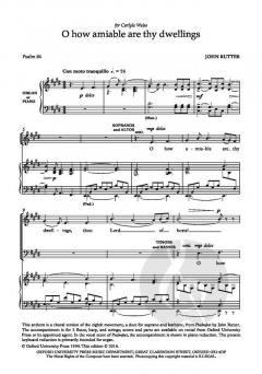 O How Amiable Are Thy Dwellings von John Rutter (Download) 