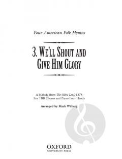 We'll Shout And Give Him Glory von Mack Wilberg (Download) 