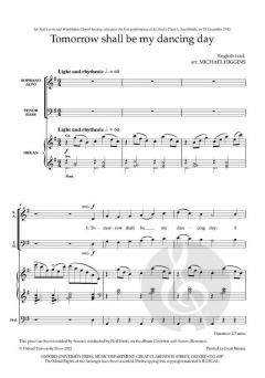 Tomorrow shall be my dancing day von Michael Higgins (Download) 