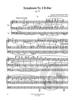 Symphonie Nr. 2 D-Dur op. 73 von Johannes Brahms 