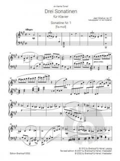 3 Sonatinen op. 67 von Jean Sibelius 