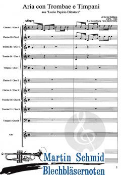 Arie con trombae e timpani  von Antonio Caldara 