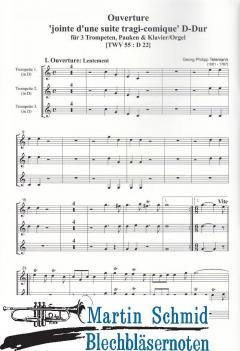 Ouverture 'Jointe d'une suite tragi-comique' D-Dur  von Georg Philipp Telemann 