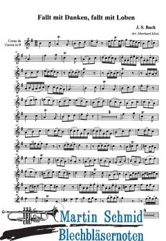 Fallt mit Danken fallt mit Loben von Johann Sebastian Bach 