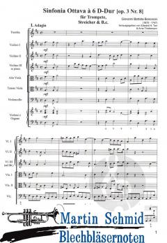 Sinfonia ottava à 6 D-Dur op.3 nr. 8 von Giovanni Battista Bononcini 
