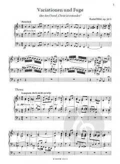 Variationen und Fuge über 'Christ ist erstanden' op. 50/2 von Rudolf Bibl 