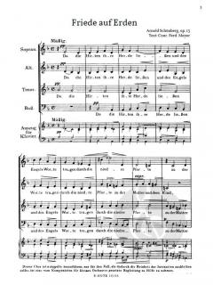 Friede auf Erden op. 13 von Arnold Schönberg 