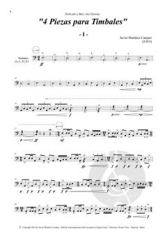 4 pieces for timpani von Javier Martínez Campos 