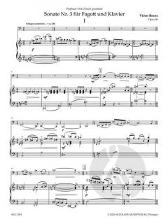 Sonate Nr. 3 op. 86 von Victor Bruns 