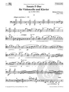 Sonate F-Dur op. 6  von Richard Strauss 