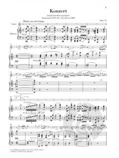 Violinkonzert a-moll op. 53 von Antonín Dvořák im Alle Noten Shop kaufen