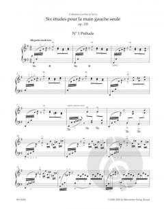 6 Études pour la main gauche seule op. 135 R 54 von Camille Saint-Saëns (Download) 
