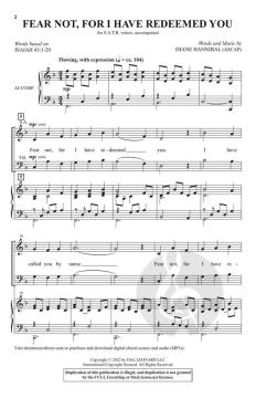 Fear Not, for I Have Redeemed You von Diane Hannibal (Download) 