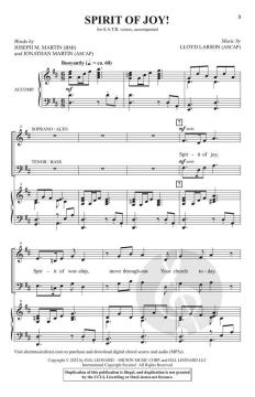 Spirit of Joy! von Lloyd Larson (Download) 