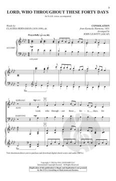 Lord, Who Throughout These Forty Days (Download) 