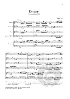 Cembalokonzert Nr. 4 A-dur BWV 1055 von Johann Sebastian Bach 