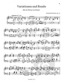 Variationen und Rondo über ein Thema von Mozart op. 76 von Georg Schumann 