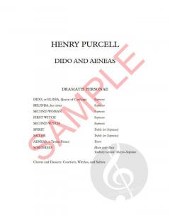 Dido and Aeneas von Henry Purcell 