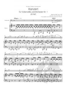 Konzert Nr. 1 d-moll op. 193 von Joseph Joachim Raff 