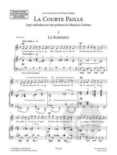 La Courte Paille - Medium/Low Voice 