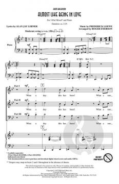 Almost Like Being in Love von Frederick Loewe (Download) 