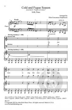 Cold and Fugue Season von Johann Sebastian Bach (Download) 