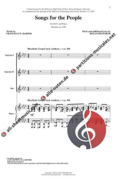 Songs For The People (SSA) von Rollo Dilworth (Download) 