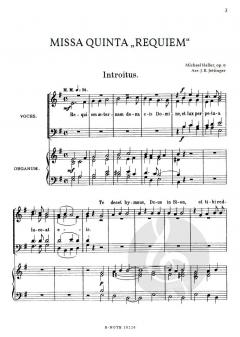 Missa Quinta Requiem op. 9 von Michael Georg Haller 